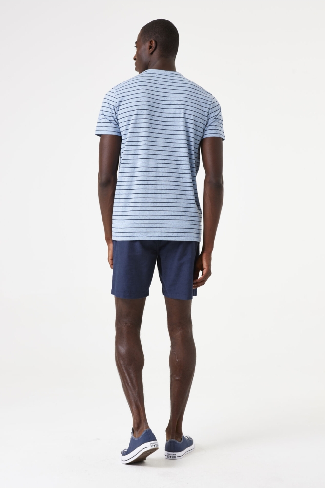 T SHIRT E51204 1863 DUSTY BLUE